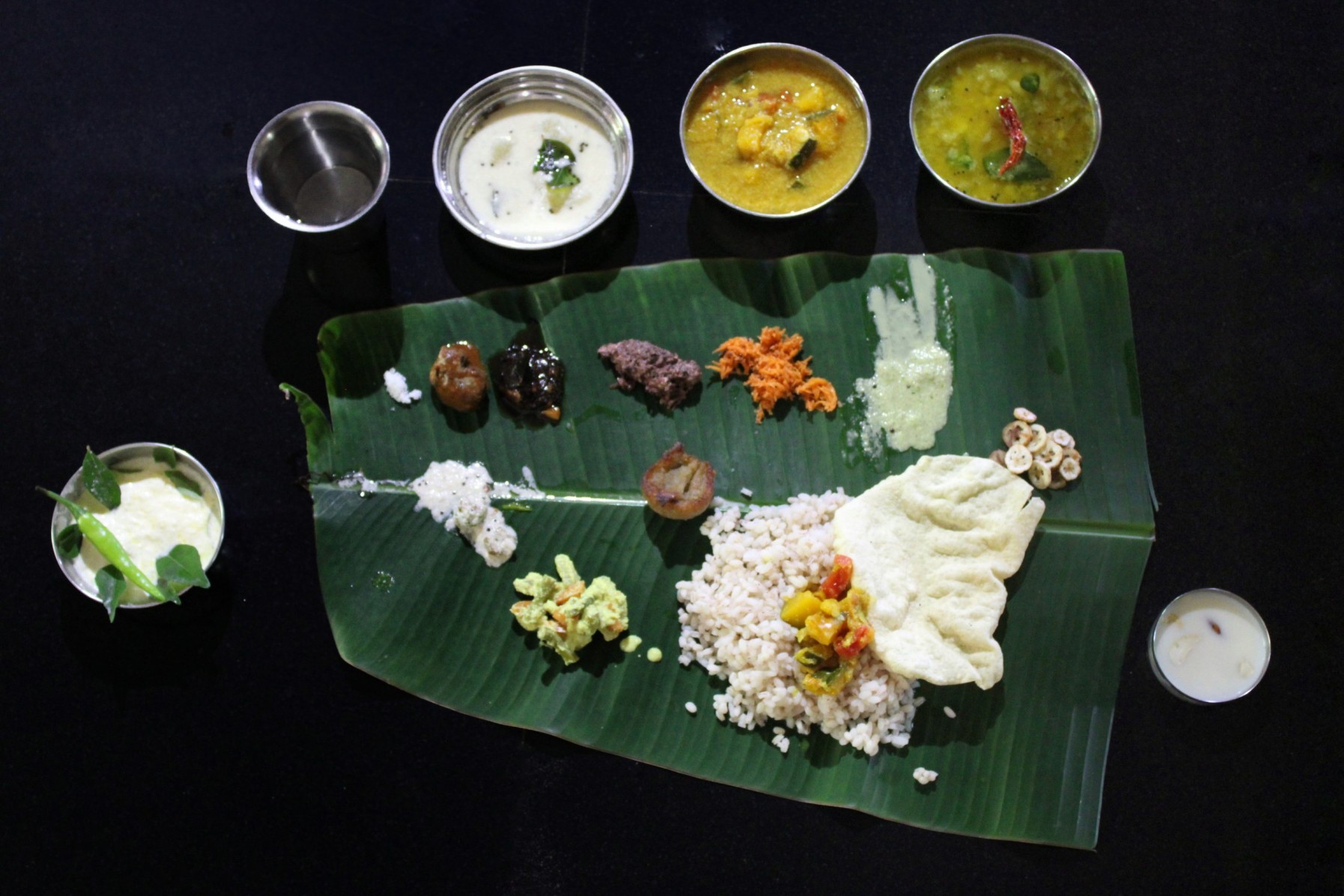 A Traditional Vegetarian Feast in Kerala