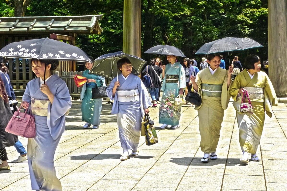 Japan people in their Traditional Outfit