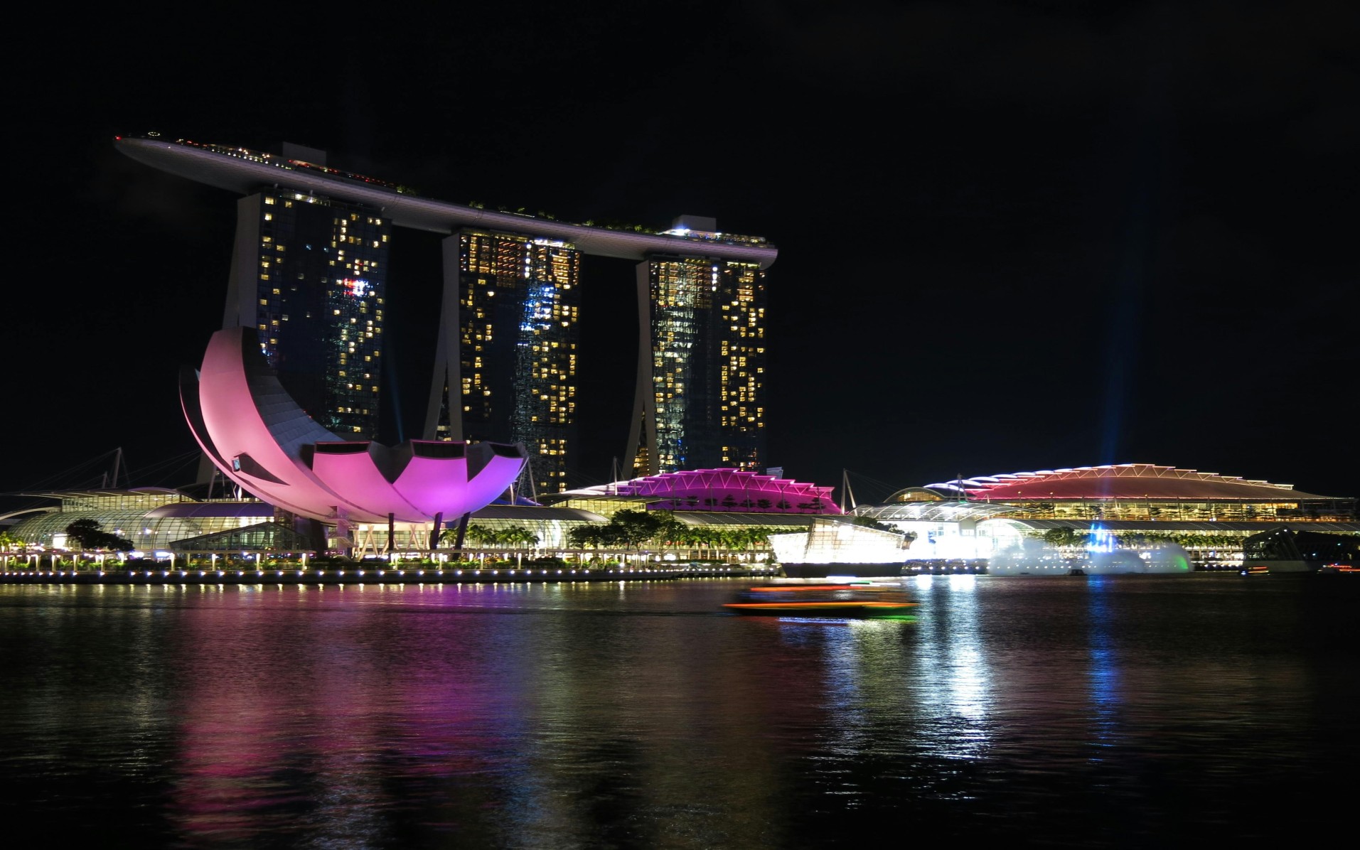 Marina Bay Sands Singapore night view