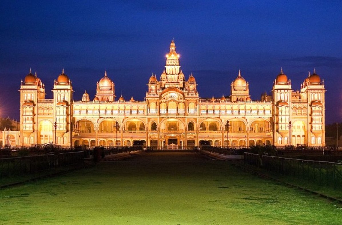 Mysore Palace Illuminated at Night