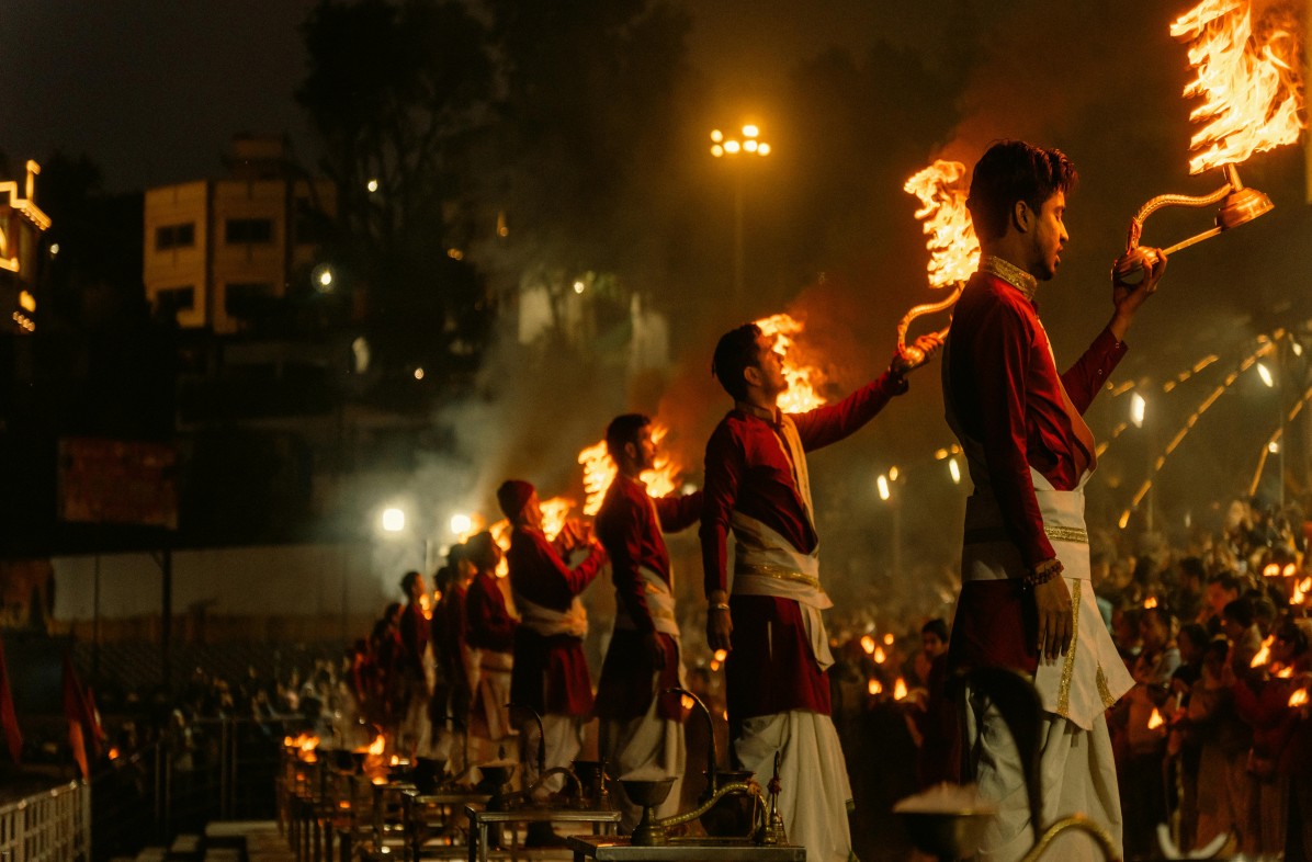 Ganga Aarti in Rishikesh during Diwali
