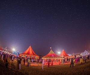 night view at Rann Utsav Festival