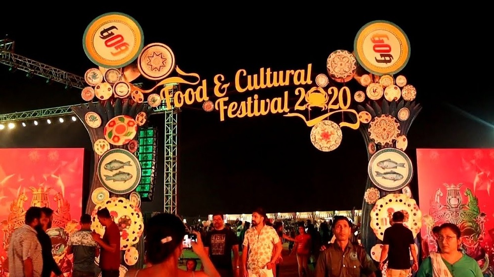 image of the front entrance of Goa food festival.