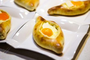 Khachapuri, a Georgian dish