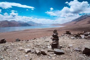 Pangong lake in Ladakh