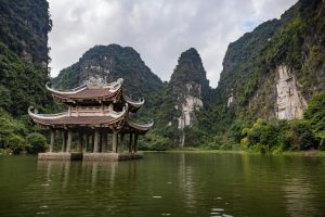 A floating pagoda in Trang An