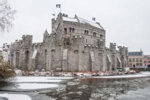 Winter in Gent city center